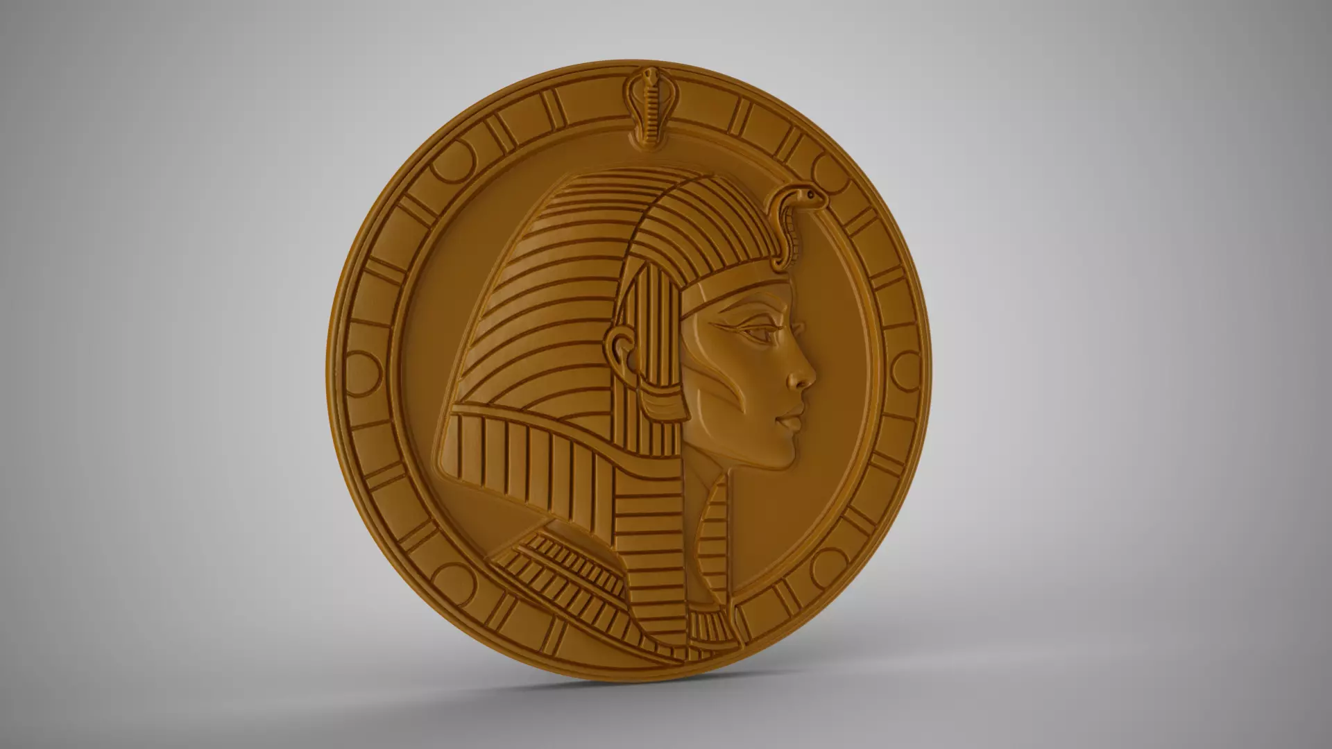 Cleopatra Medallion 3D print model