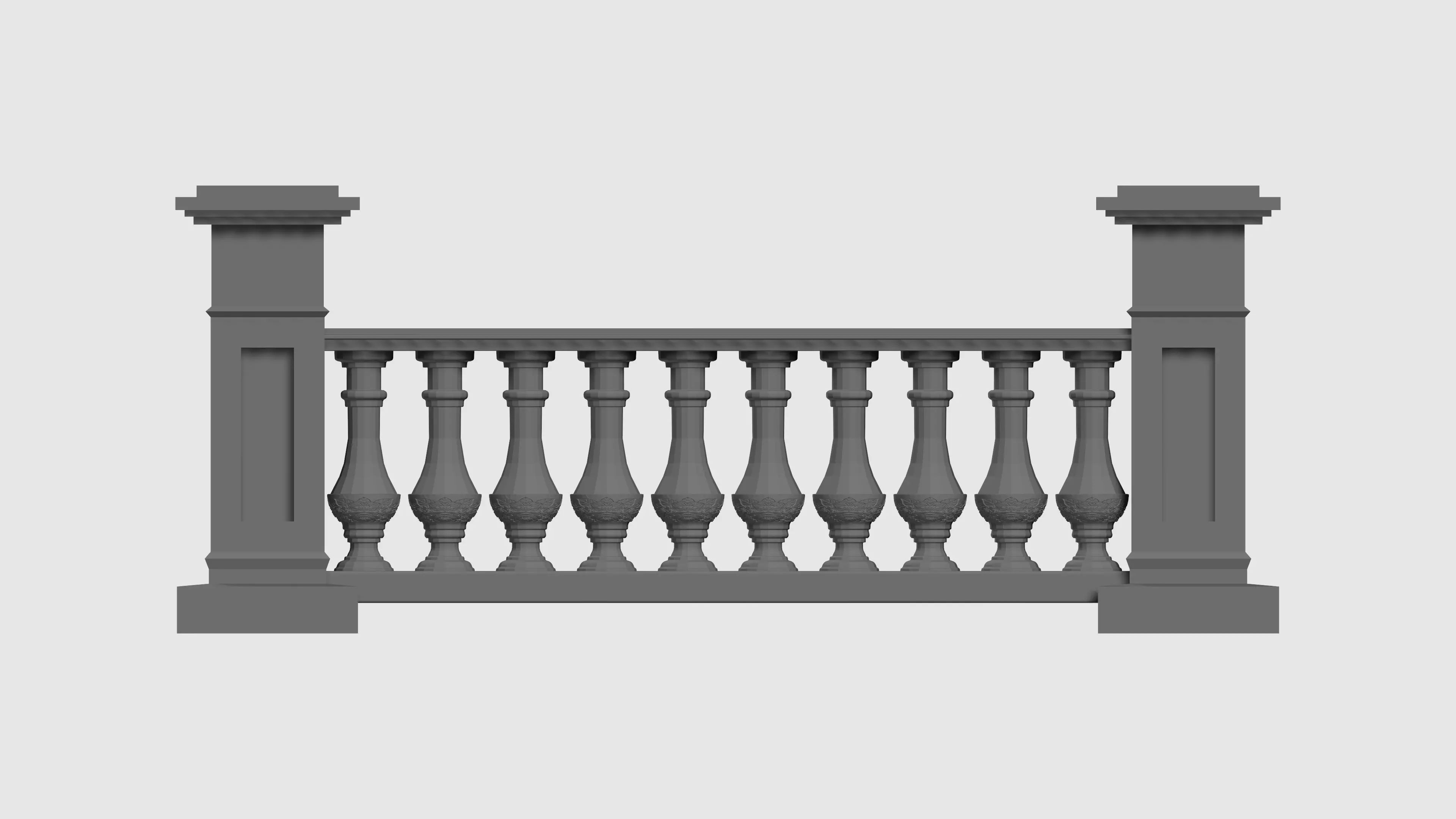 Balustrade 3D print model