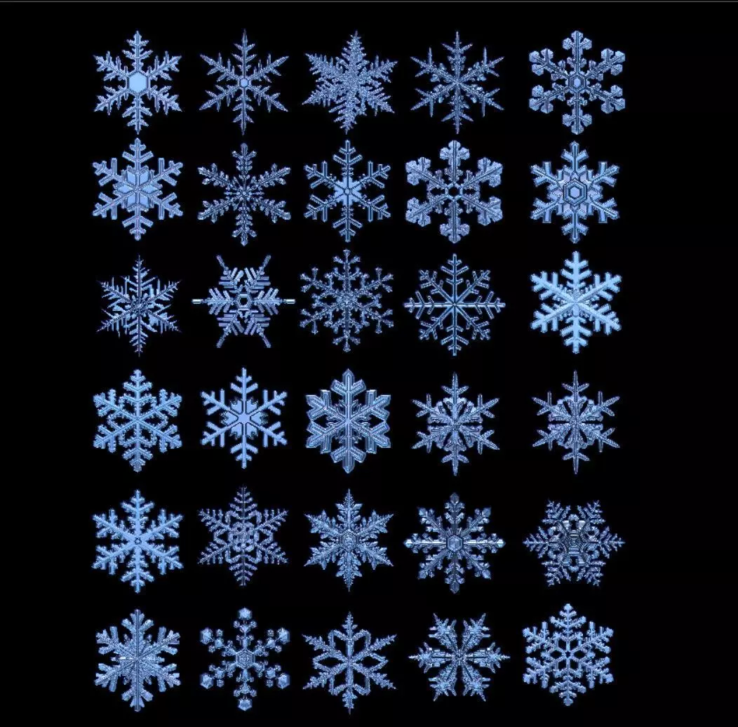 Snowflake 30 Realistic 3D print model