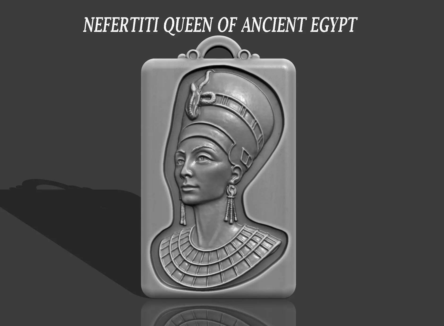 NEFERTITI QUEEN OF ANCIENT EGYPT PENDANT 3D print model