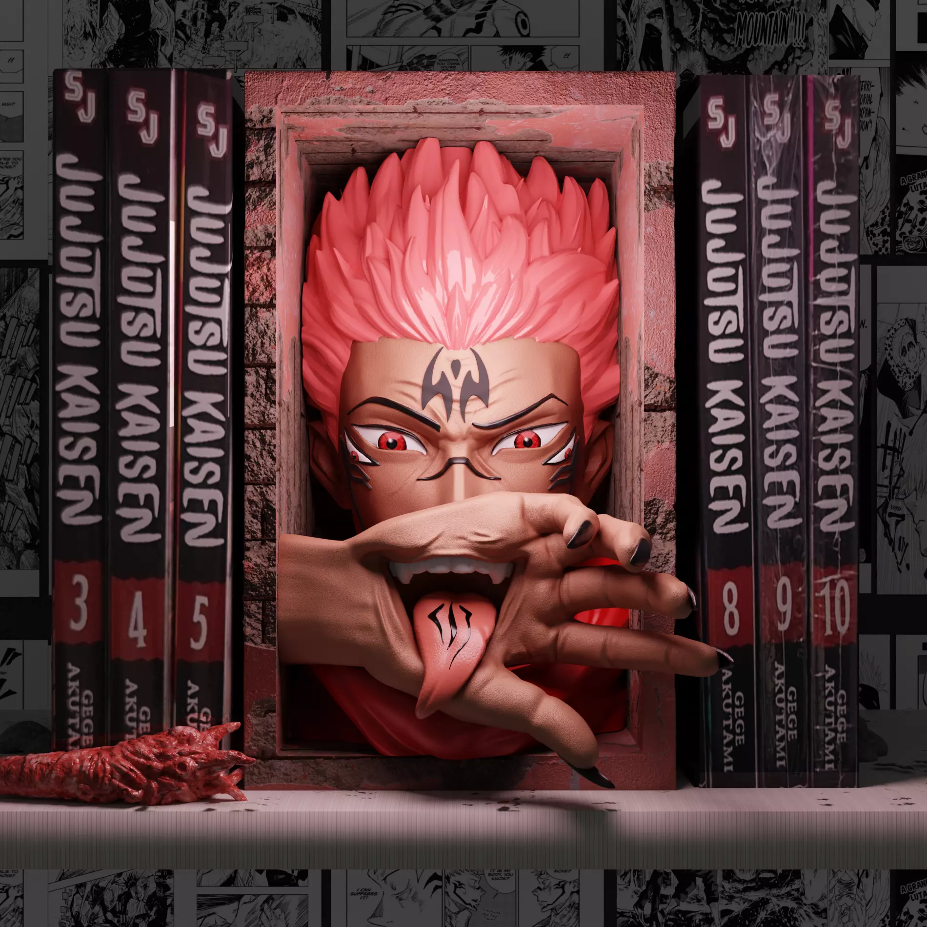Jujutsu Kaisen Sukuna Itadori 3D print model