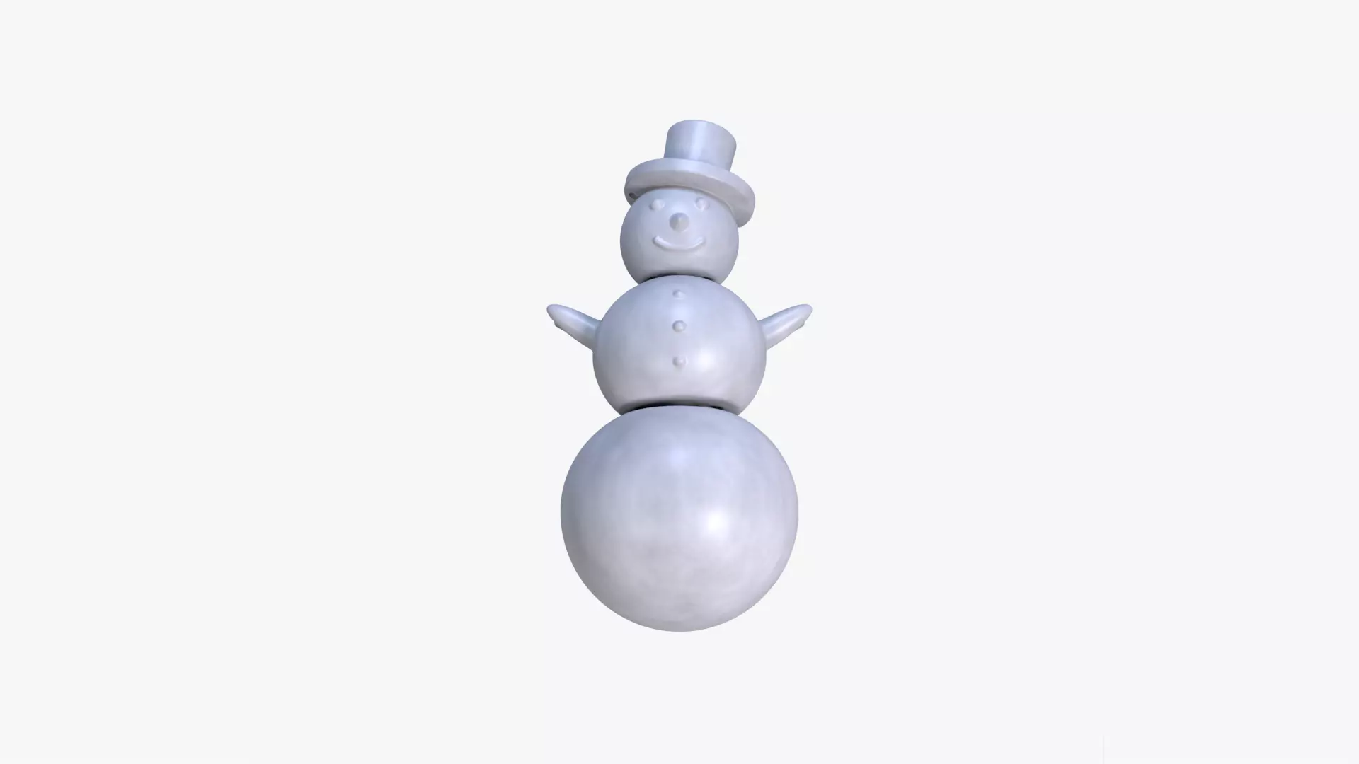 Snowman Articulated Keychain Charm STL File 3D Printable File Free 3D print model