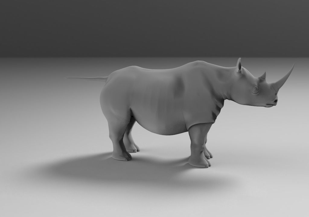 Rhino mouse 3D model_3