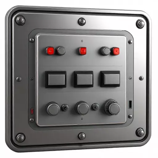 LargeButtonPanel3DModel Low-poly 3D model