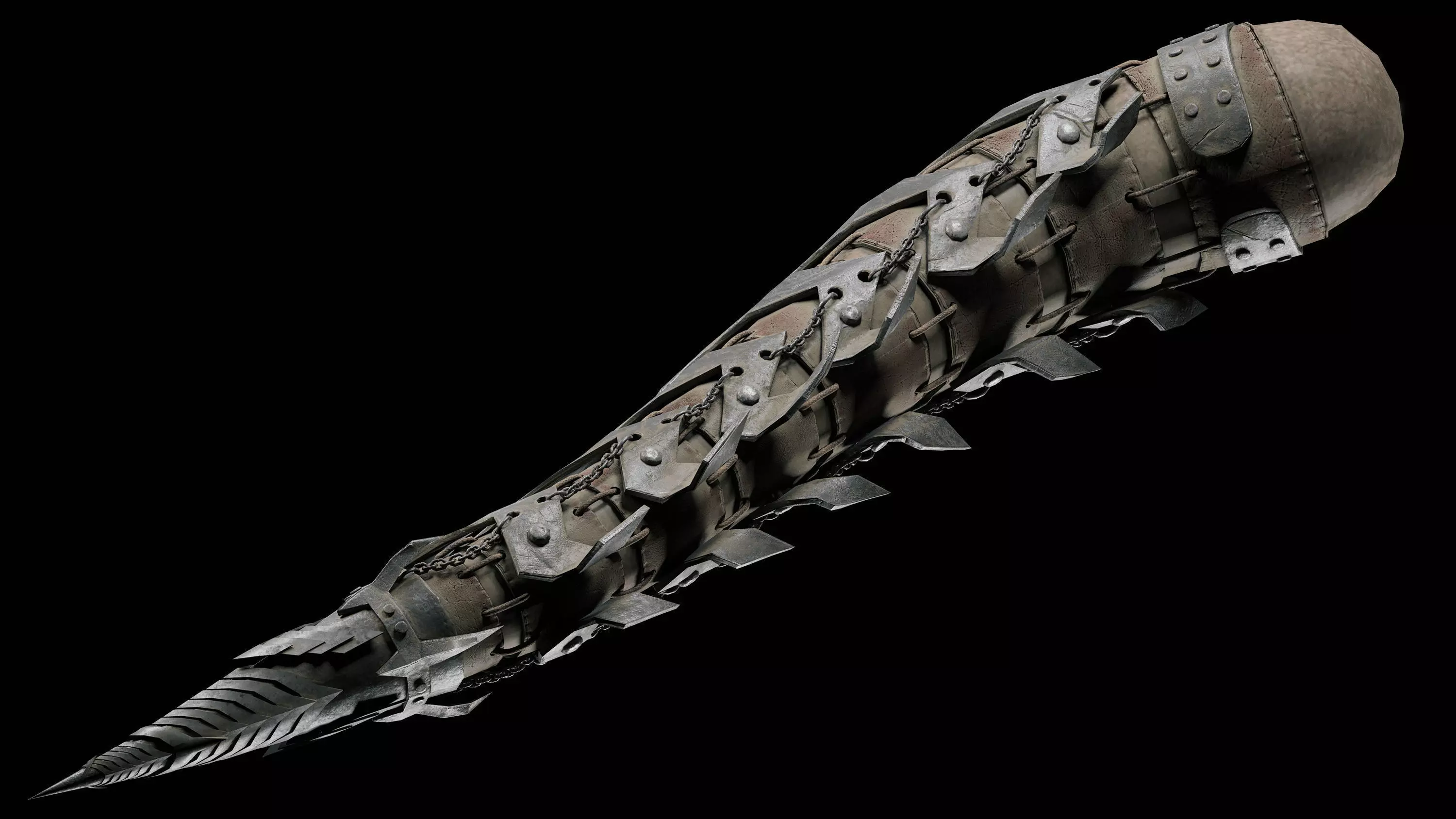 iron tail Low-poly 3D model_0