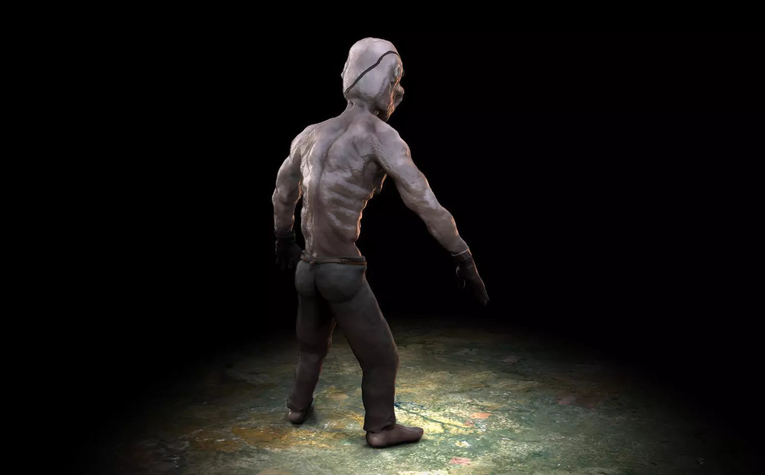 Pirate human Free 3D model_0