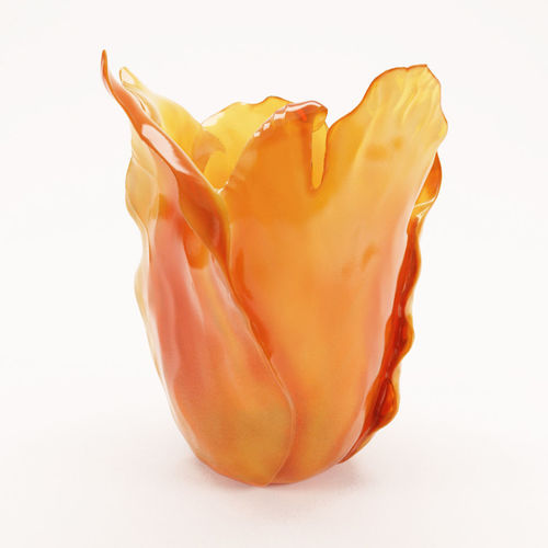 Daum Amber Tulip vase 3D model