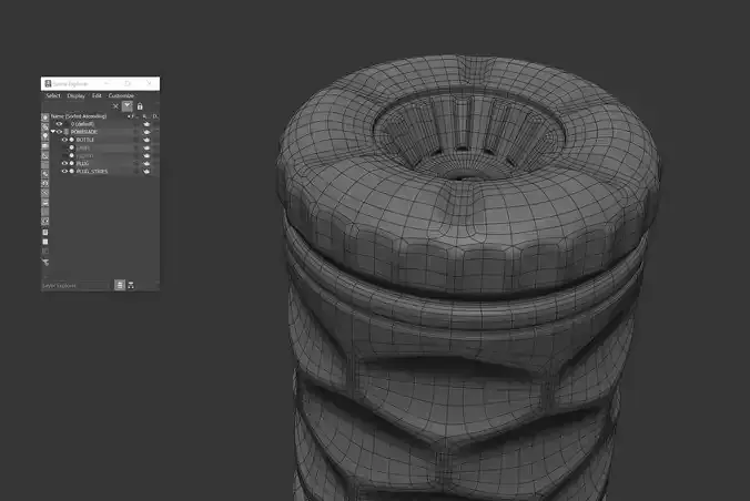 Powerade Bottle 3D model 7
