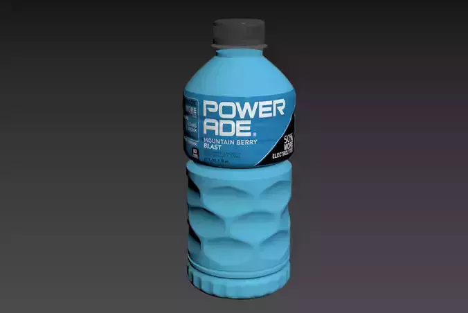 Powerade Bottle 3D model 6