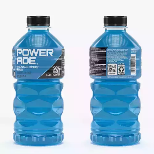 Powerade Bottle 3D model 2