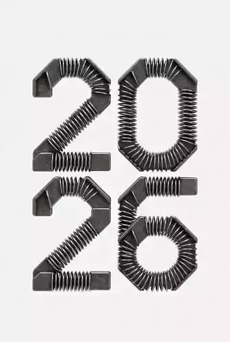 Happy New Year 2026 Festive 3D Model