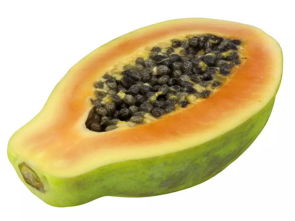 Papaya fruit 3D model