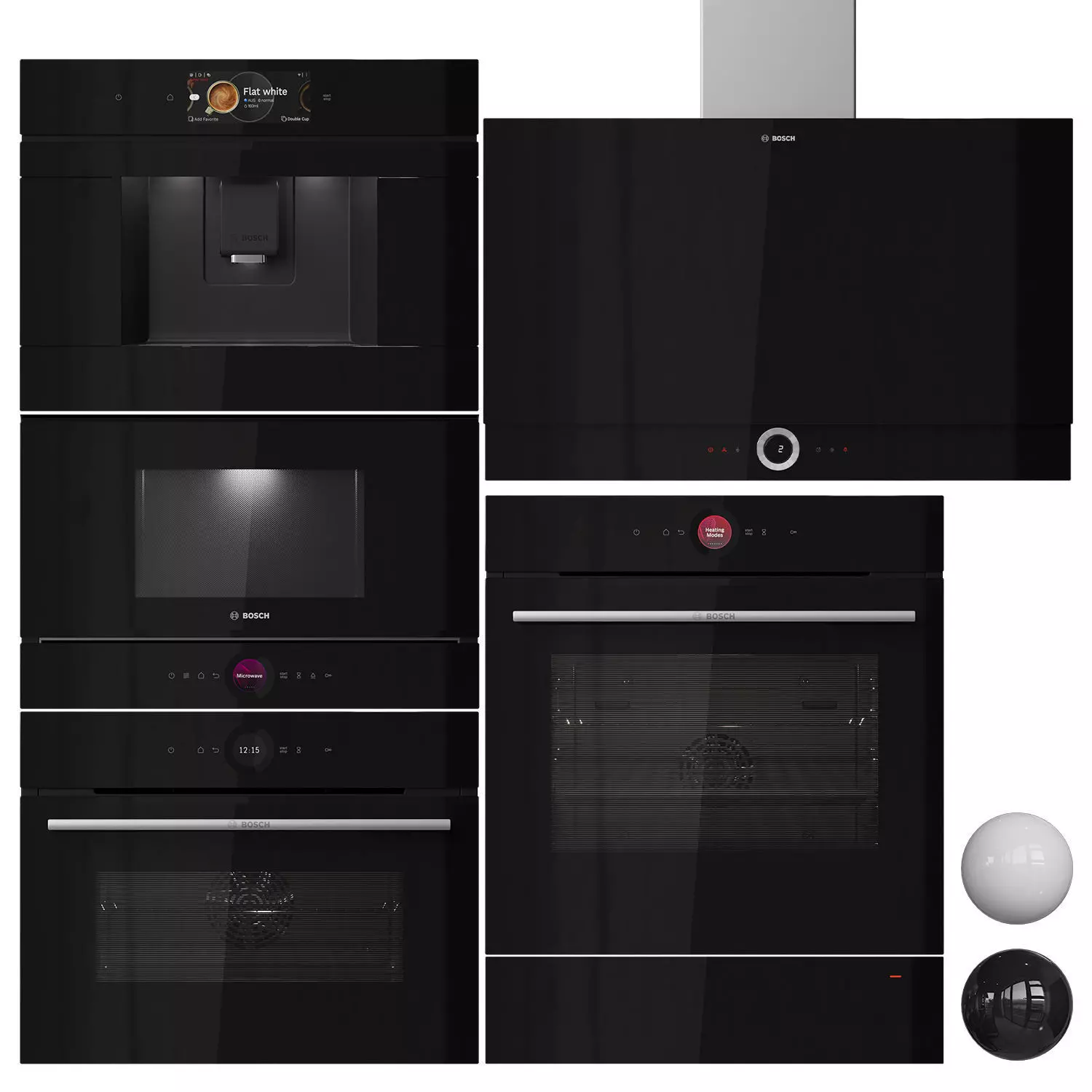Bosch Serie 8 Built-in Kitchen Appliances 04 3D model