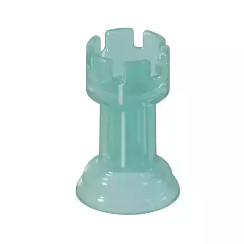Transparent Chess Rook Piece
