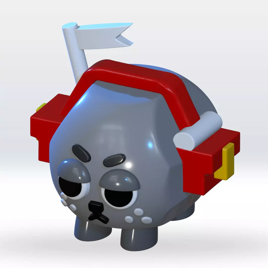 Coal Dandy world STL 3D Model 3mf Multicolor fanart 3D print model