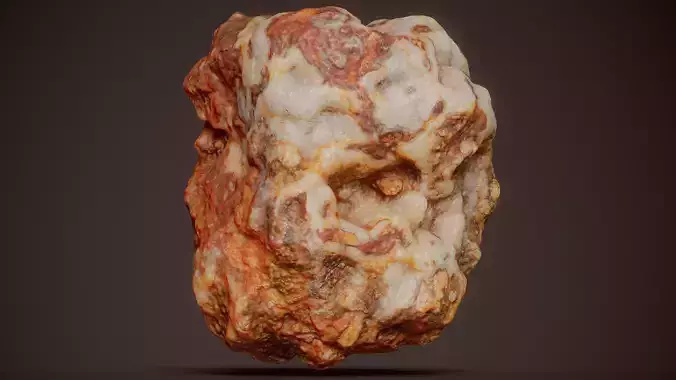 Smithsonite With Hematite Red Mineral 04