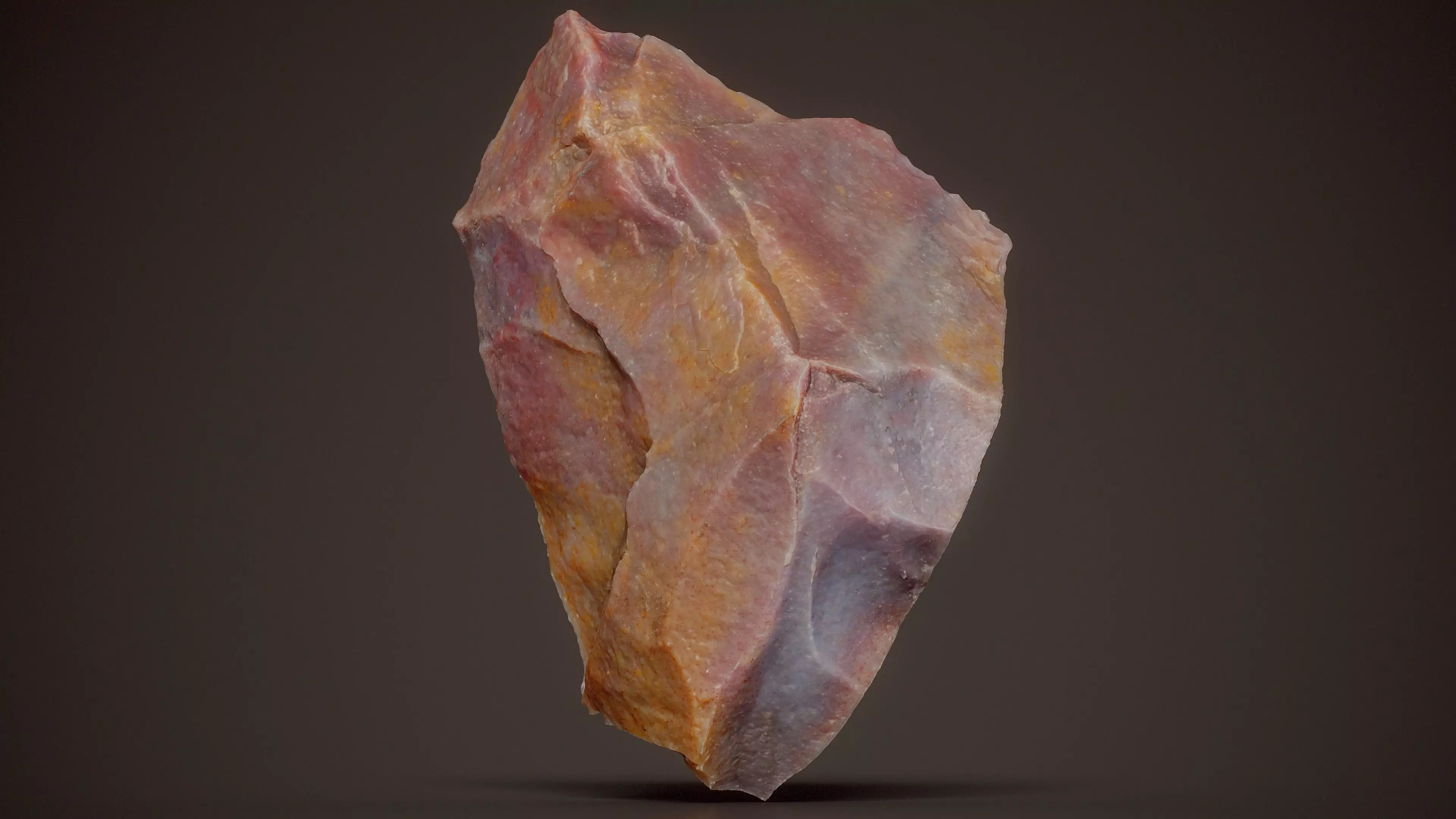 Red Purple Jasper Jaspis Low-poly 3D model