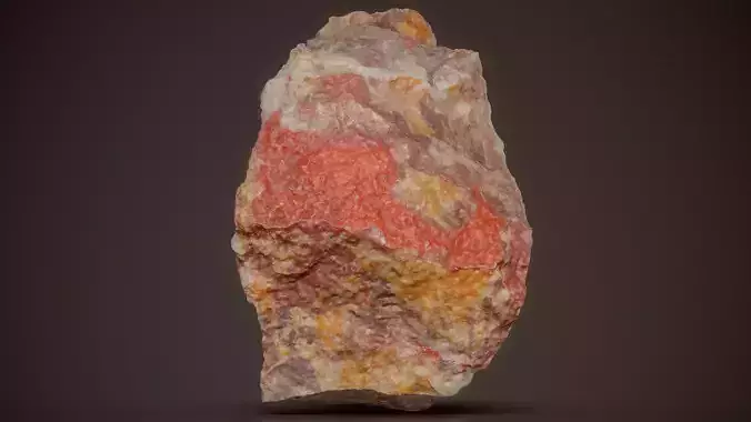 Hematite With Calcite Red Mineral 13