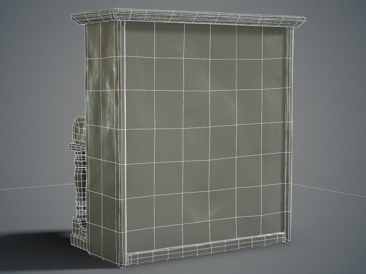 Dusty piano Low-poly 3D model_23