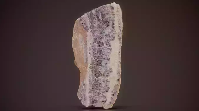 Chevron Banded Amethyst Purple Crystal 02