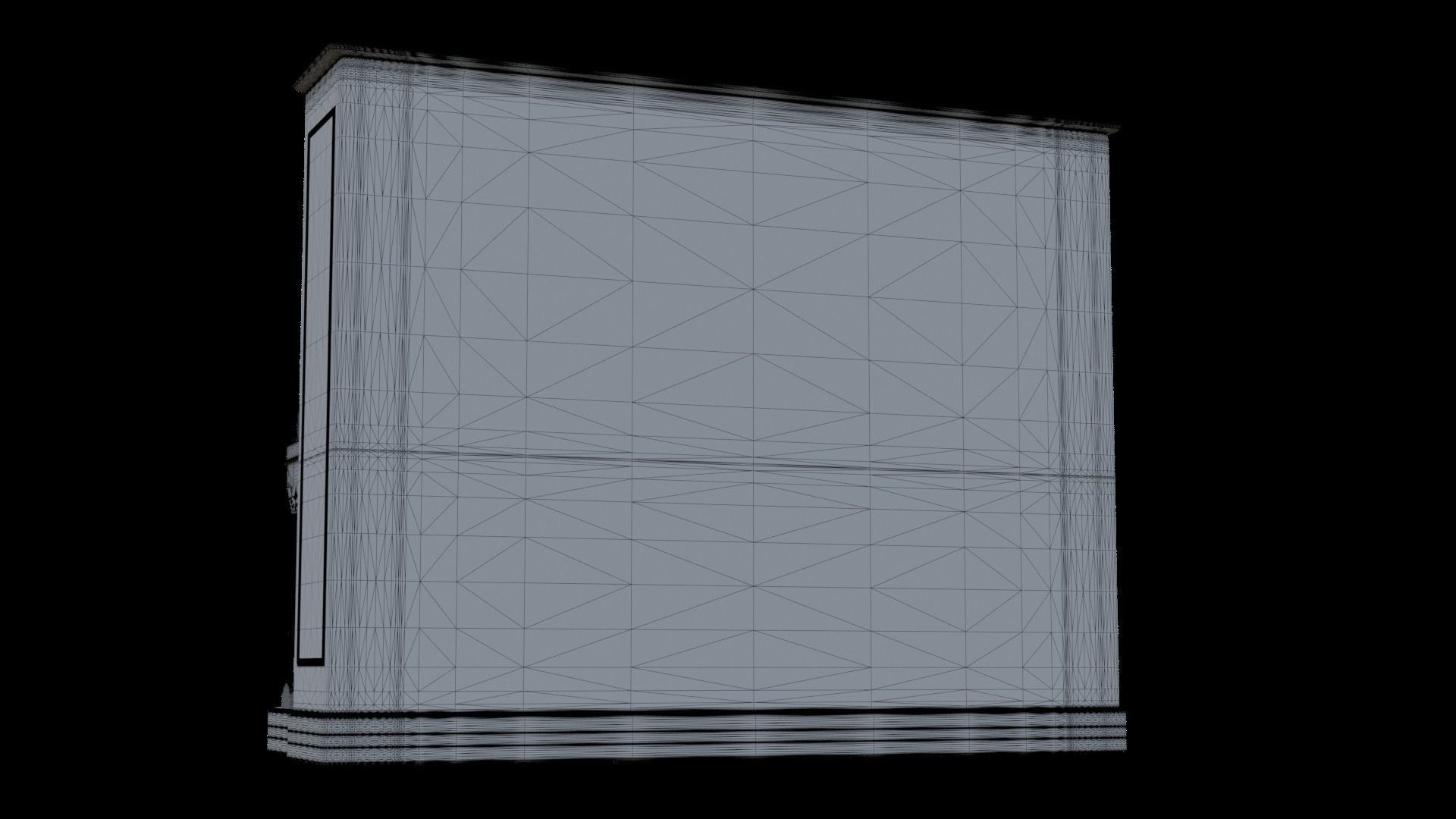 Carved Gabler Victorian Upright Piano  3D model_10