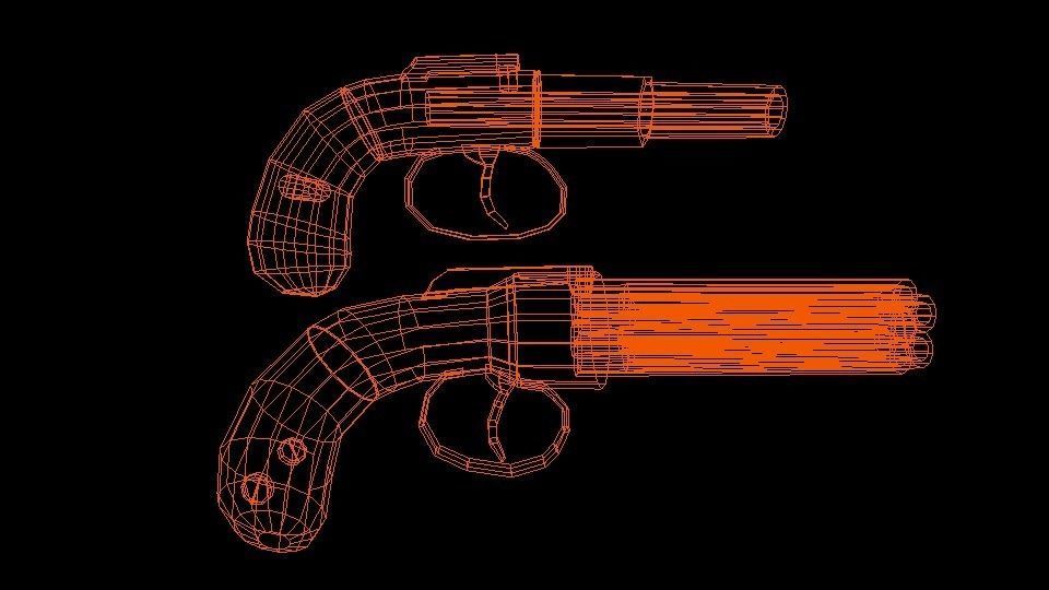 Allen guns Free low-poly 3D model_6