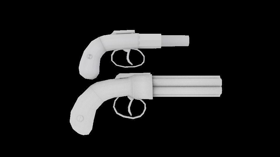 Allen guns Free low-poly 3D model_5