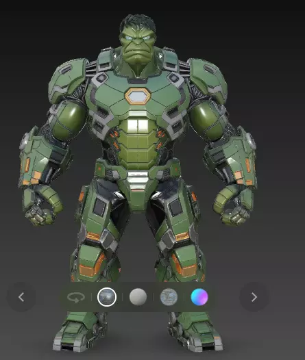 Sci Fi Armored Hulk Iron Monster Mech 3D Model High Poly Low-poly 3D model