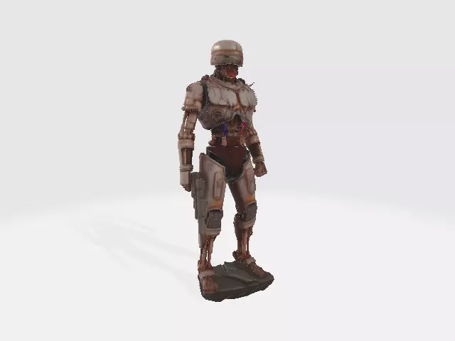 Robocop Destroyed 3D print model