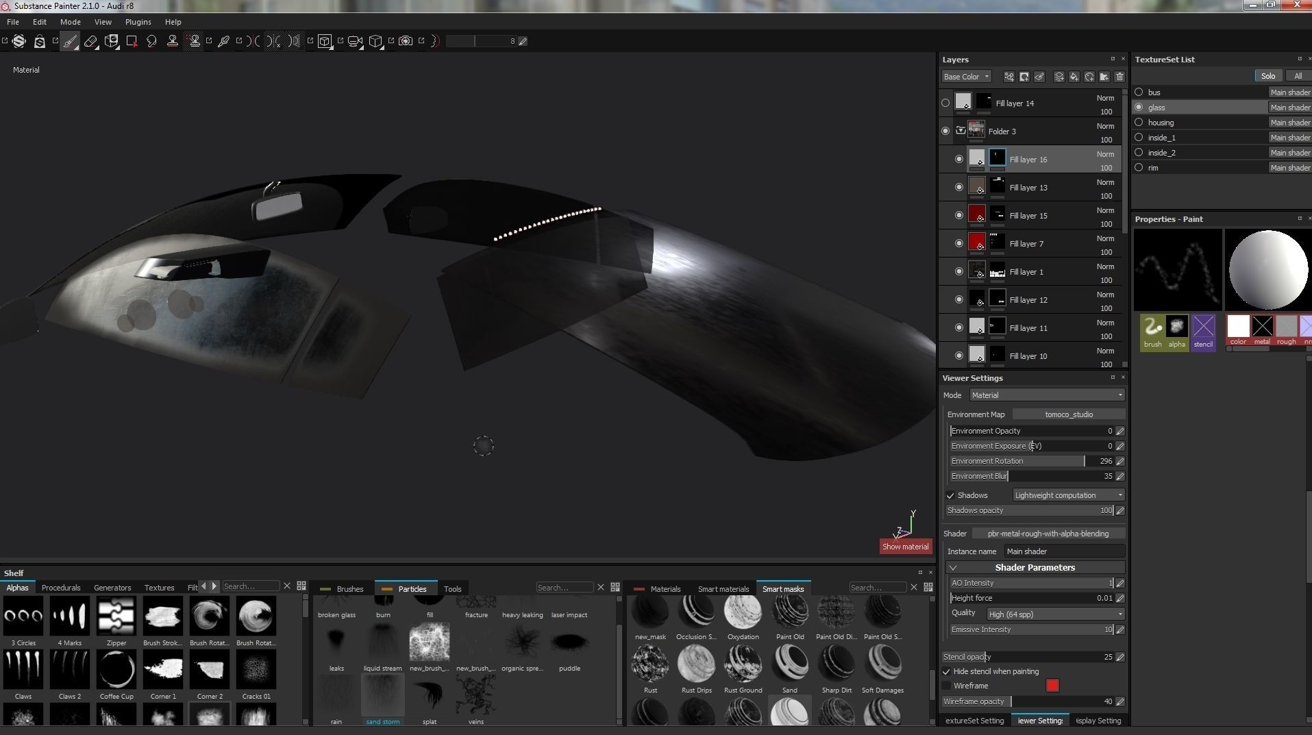 Audi r8 Low-poly 3D model_18