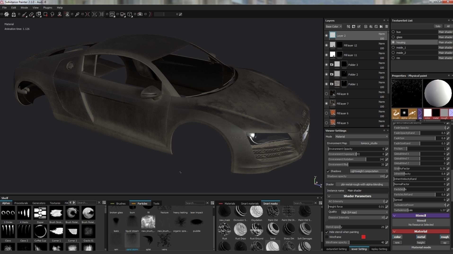 Audi r8 Low-poly 3D model_21