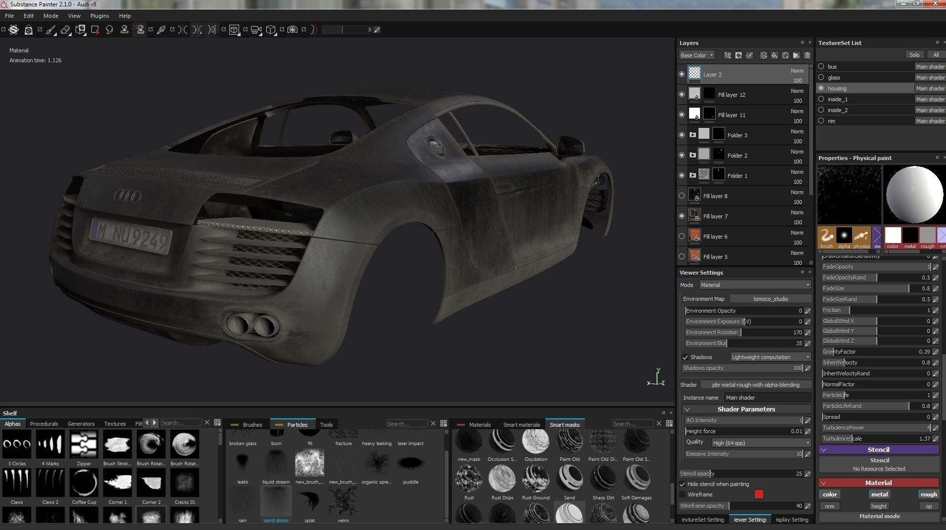 Audi r8 Low-poly 3D model_22
