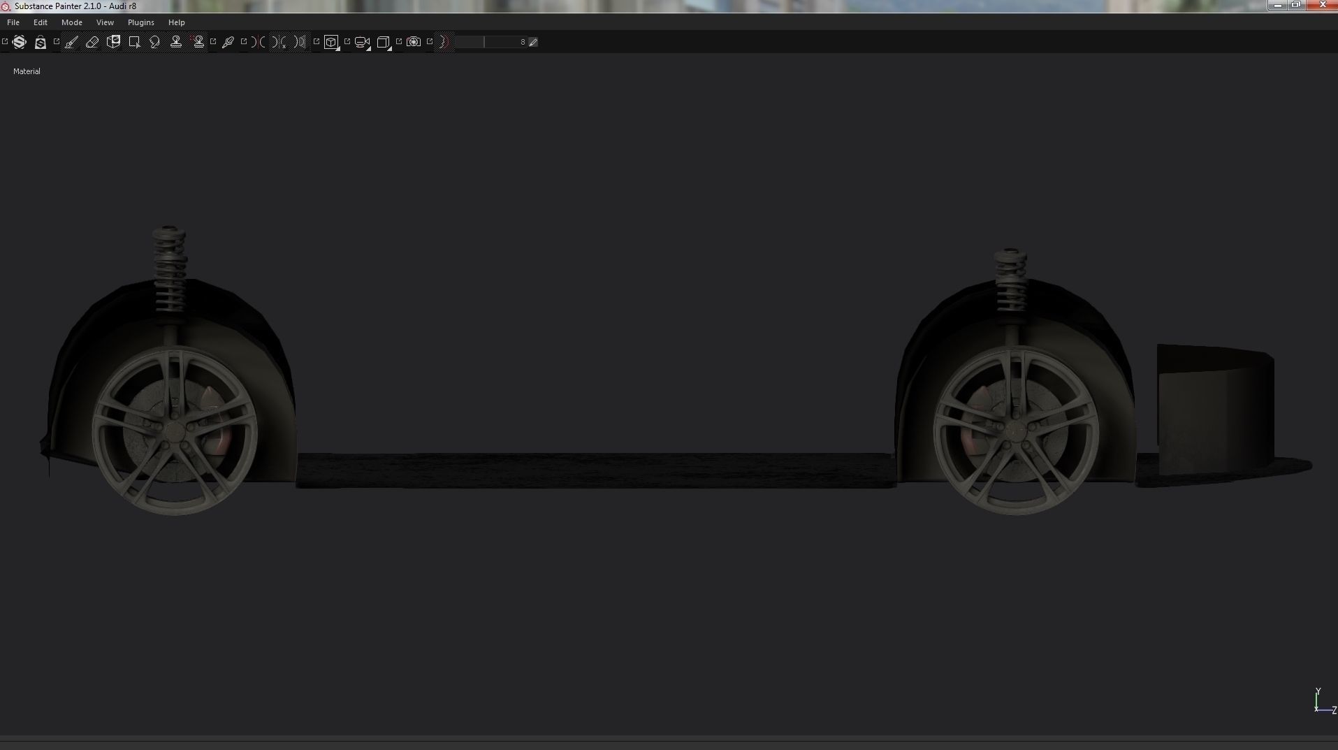 Audi r8 Low-poly 3D model_38