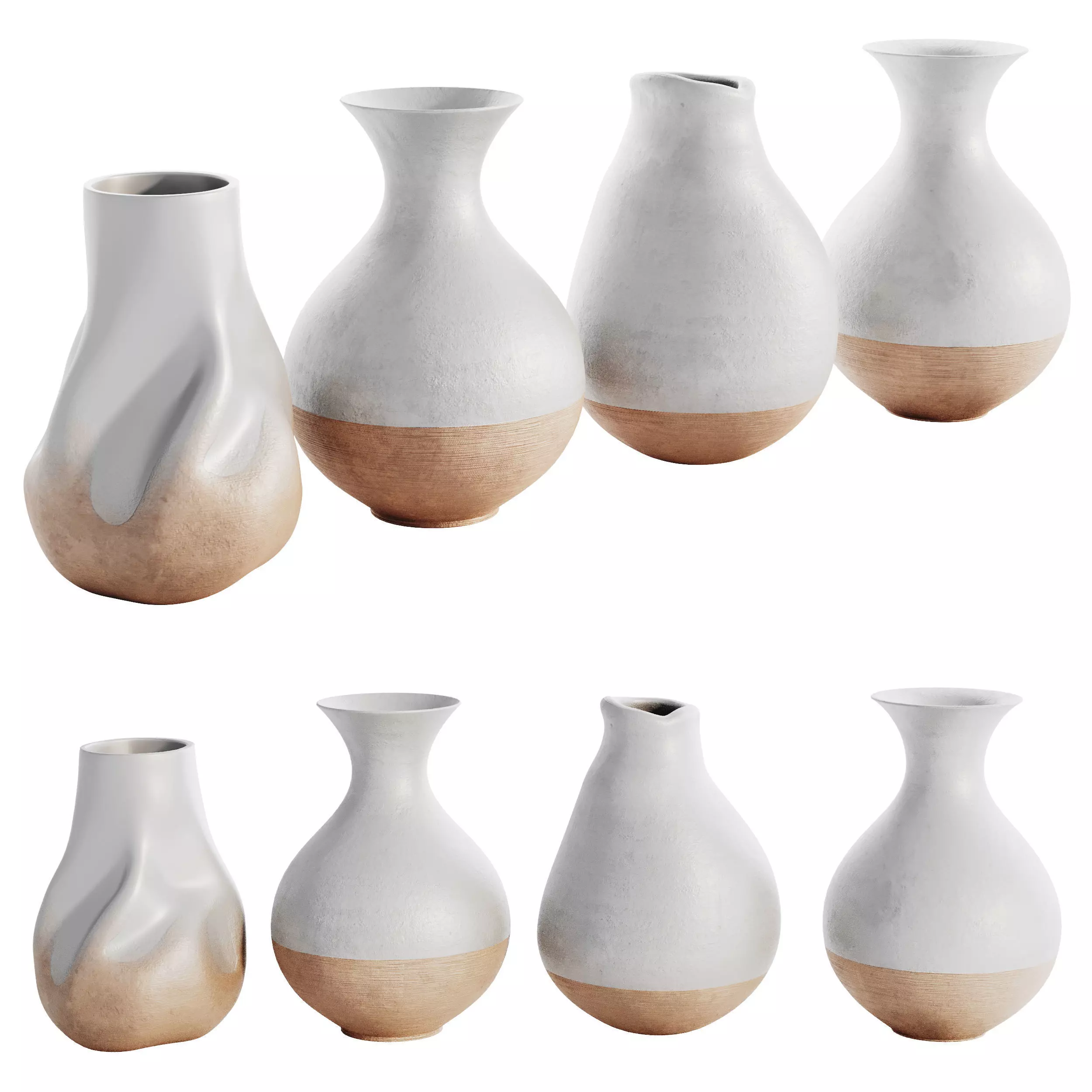 Vases Decor Set 3D model