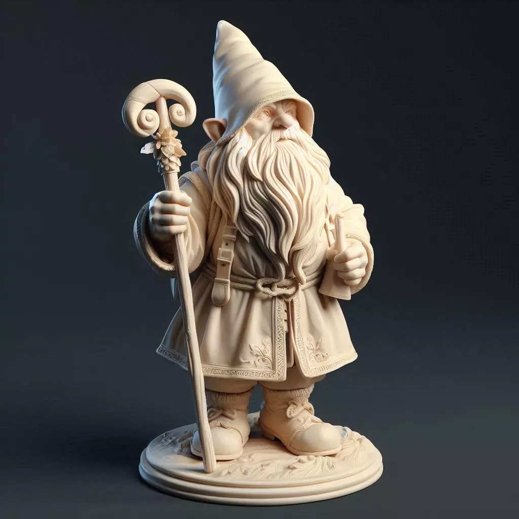 3130 Fairy Tale Gnome Color Full Body Figurine STL DND Free 3D print model