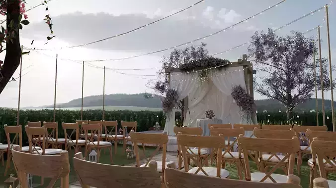 Wedding place 3D model