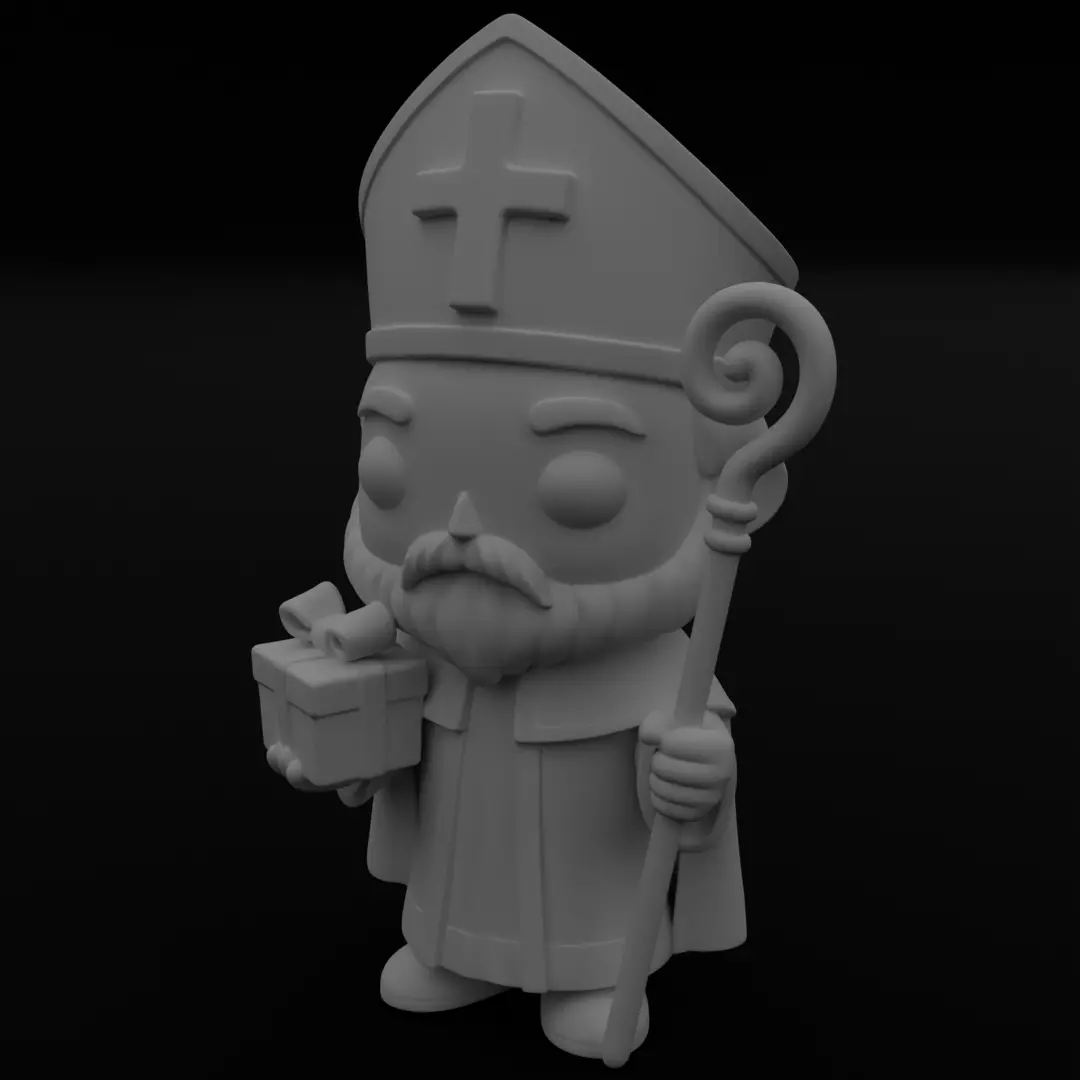 Saint Nicholas Figurine Funko Pop 3D Christmas decor printing 3D print model