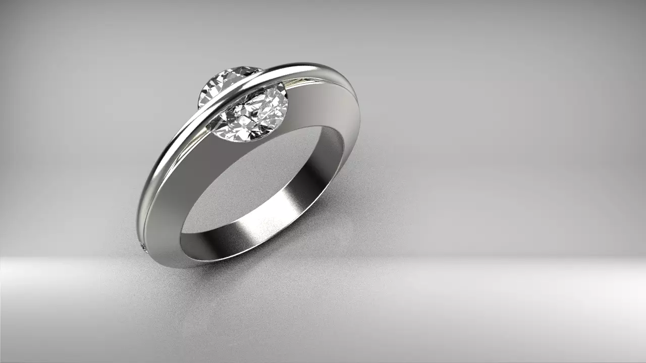diamond ring 3D print model