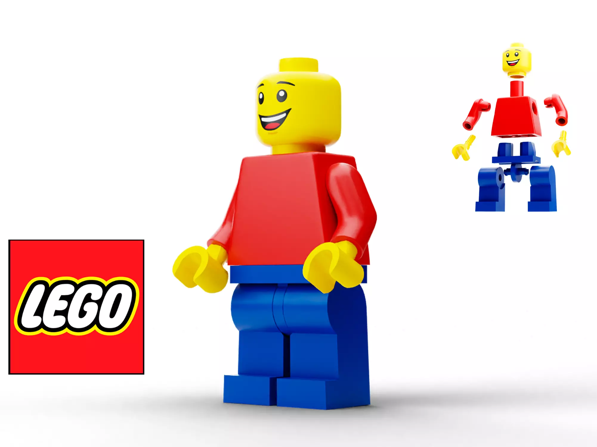 LEGO base figure 3D print model