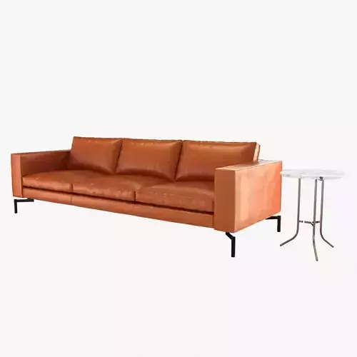 standard leather 104 inch sofa by BluDot 