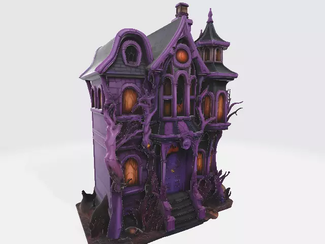 House Miniature Ebonfang Haunted Keep 3D print model