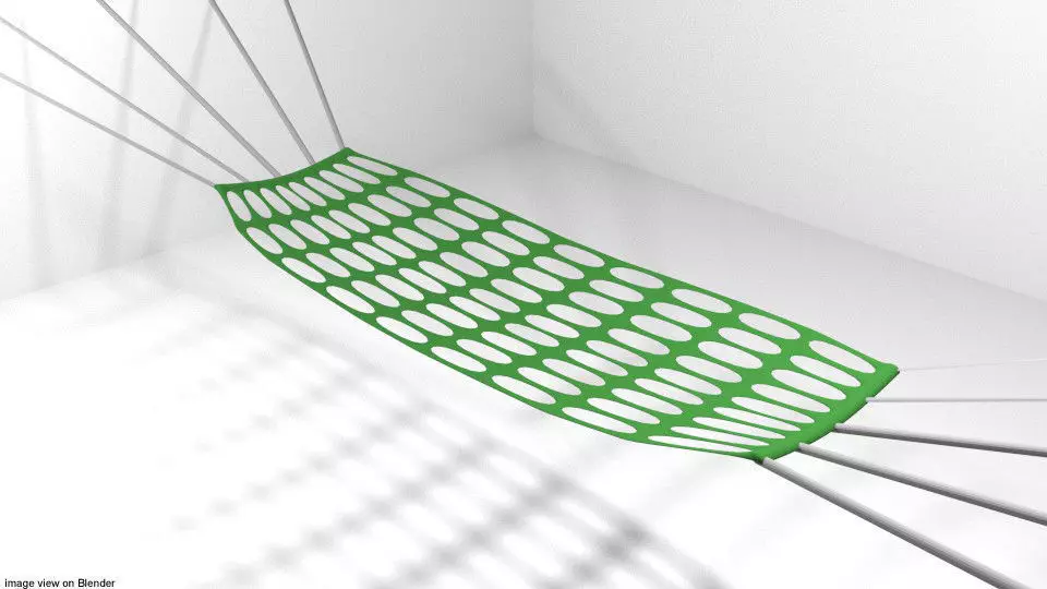 Bed - Hammock 3D model_0