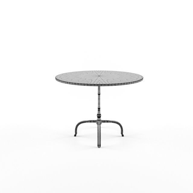 Williams Sonoma La Coupole Round Iron Bistro 3D model_3