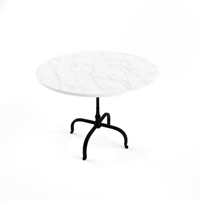 Williams Sonoma La Coupole Round Iron Bistro 3D model_2
