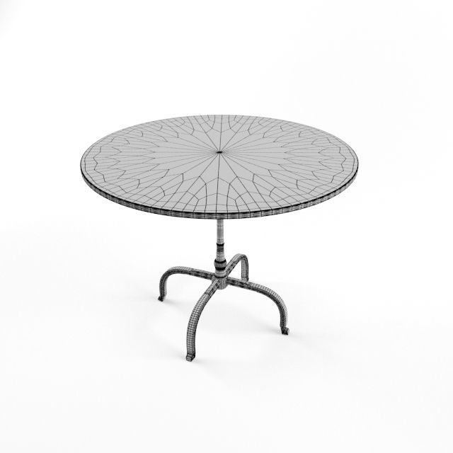 Williams Sonoma La Coupole Round Iron Bistro 3D model_6