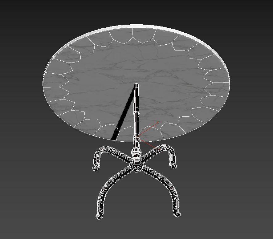 Williams Sonoma La Coupole Round Iron Bistro 3D model_8