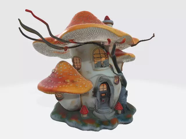House Miniature Mushroom Hollow Hut 3D print model