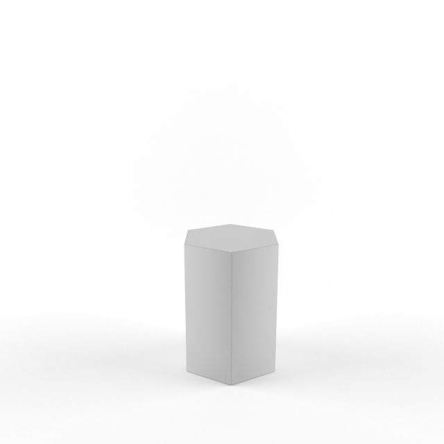 Williams Sonoma Pen Shell Hexagon Side Table Free 3D model_1