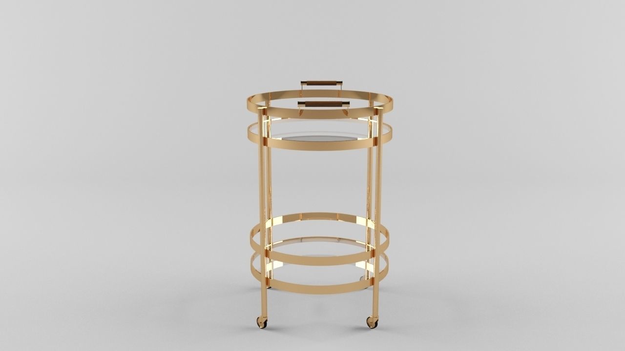 Williams Sonoma Truman Round Bar 3D model_1