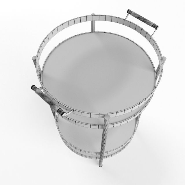 Williams Sonoma Truman Round Bar 3D model_7